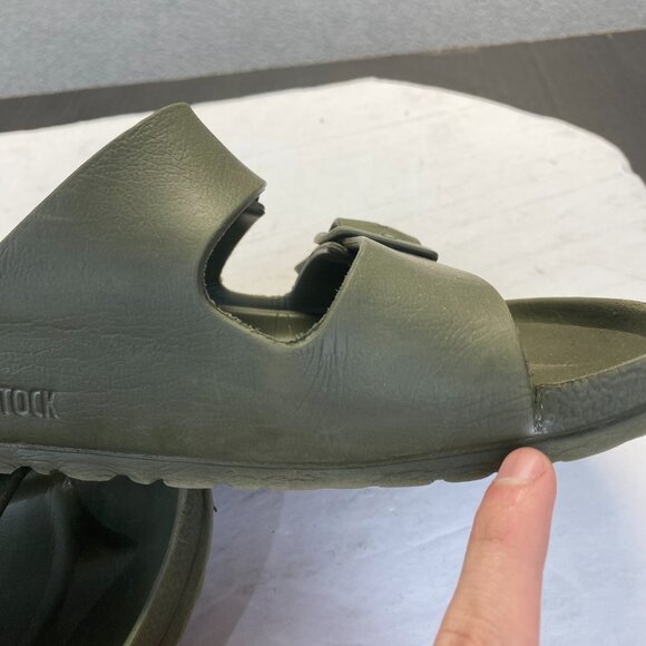 Birkenstock Arizona Essentials Men's Sandal size 38 Olive Green EVA Foam - Picture 7 of 14